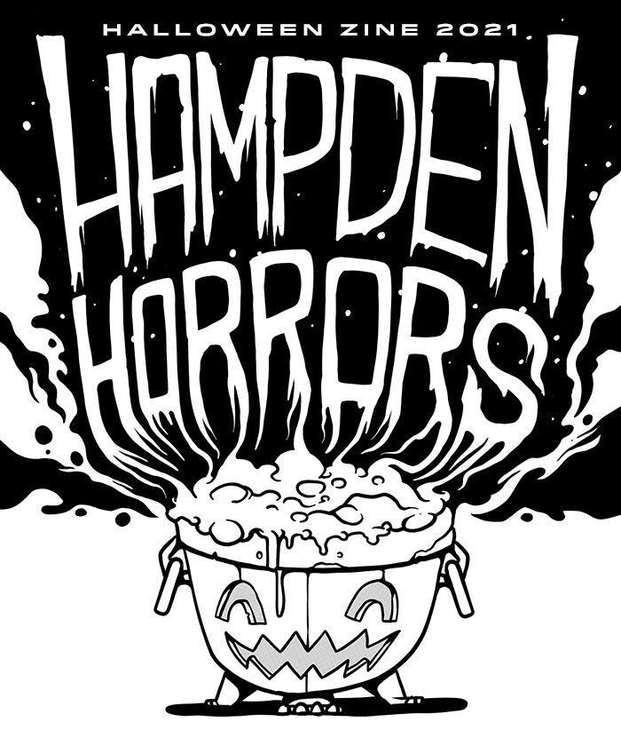 Cover of 2021 Hampden Horrors zine